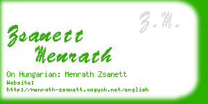 zsanett menrath business card